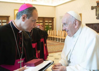 Obispo de la Diócesis de Santa Marta se reunión con el Papa