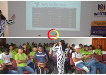 Estudiantes de Producción Agropecuaria Sostenible se actualizan en procesos de abono orgánico