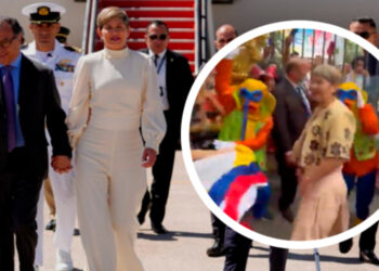 La Primera Dama Verónica Alcocer se Saltó el Protocolo y se le Midió a Bailar Mapalé en España.