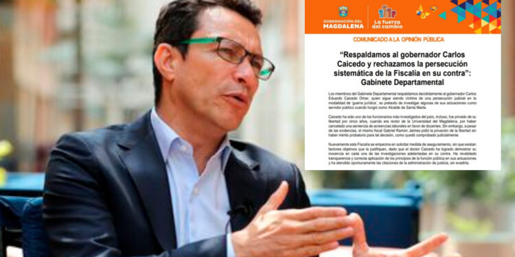 “Respaldamos al Gobernador Carlos Caicedo y Rechazamos la Persecución Sistemática de la Fiscalía en su Contra”: Gabinete Departamental.