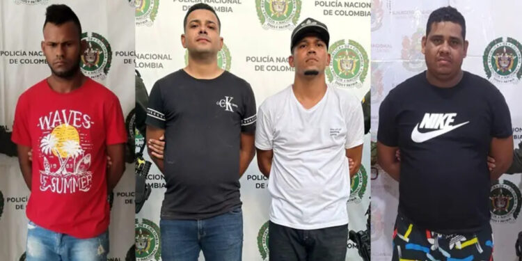 La Policía Capturó a Cuatro, Supuestos Integrantes de Los Pachencas en Santa Marta.