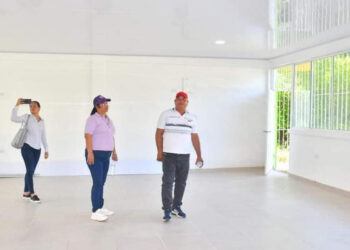 Secretaria de Educación realizo una visita de Inspección a la Obra de Construcción del Aula Múltiple en la Sede Educativa Sierra Morena.