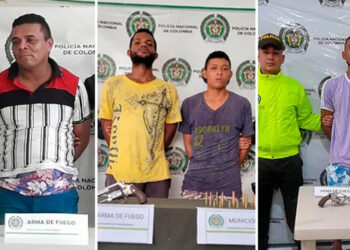 Cuatro Capturados y Tres Revólveres Incautados en Operativos en diferentes Municipios.