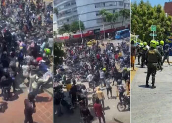 En la Protesta de Santa Marta se Formó Tremenda ‘Muñequera”.
