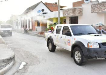 Secretaría de Salud y Secretaría de Salud Departamental, Realizaron Jornada de Fumigación en Ciénaga.