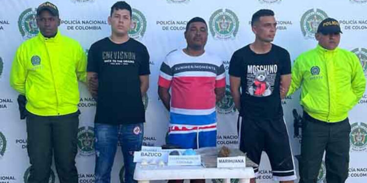 La Policía Metropolitana Capturó a 3 Expendedores de drogas en Santa Marta
