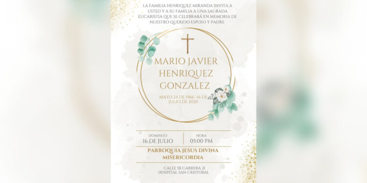 Tercer Aniversario del Sensible Fallecimiento de Mario Henríquez Gonzalez