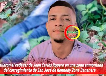 Hallaron el cadáver de Jean Carlos Ropero en una zona enmontada del corregimiento de San José de Kennedy del municipio Zona Bananera.