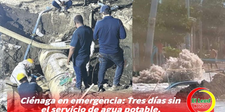 Ciénaga en emergencia: Tres días sin el servicio de agua potable. 