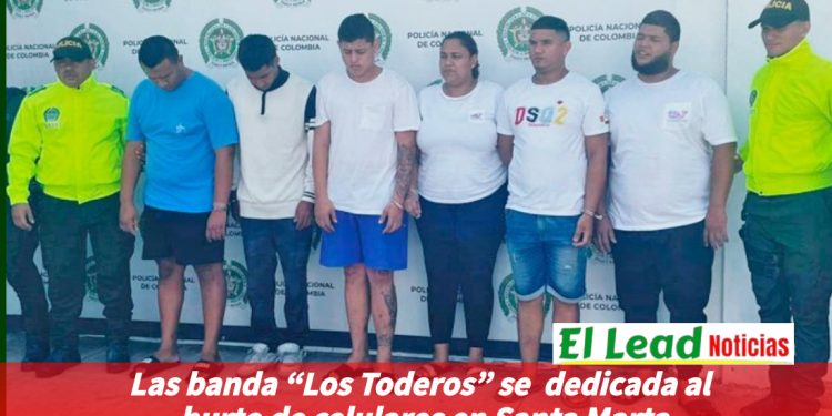 Las banda “Los Toderos” se  dedicada al hurto de celulares en Santa Marta
