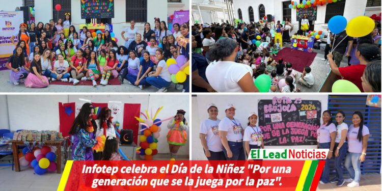 Infotep celebra el Día de la Niñez «Por una generación que se la juega por la paz».