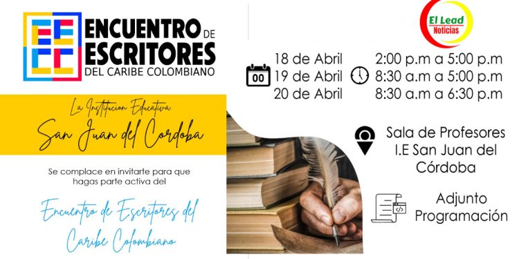 Este jueves y hasta el sábado, se realizará el XXI Encuentro de Escritores del Caribe Colombiano en Ciénaga, Magdalena.