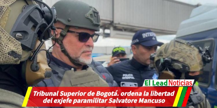 Tribunal Superior de Bogotá. ordena la libertad del exjefe paramilitar Salvatore Mancuso