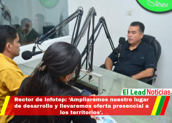 Rector de Infotep: ‘Ampliaremos nuestro lugar de desarrollo y llevaremos oferta presencial a los territorios’.