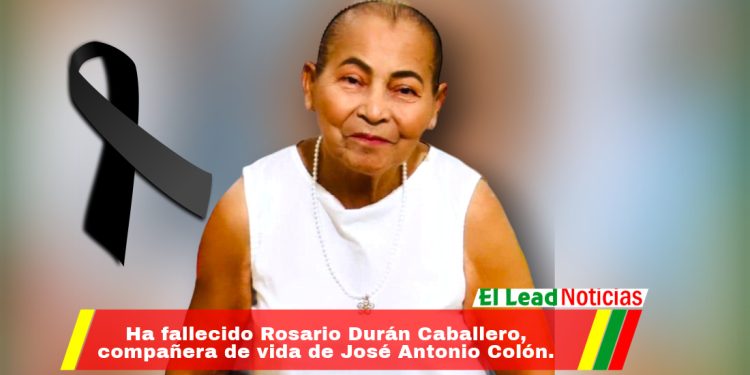 Ha fallecido Rosario Durán Caballero, compañera de vida de José Antonio Colón.