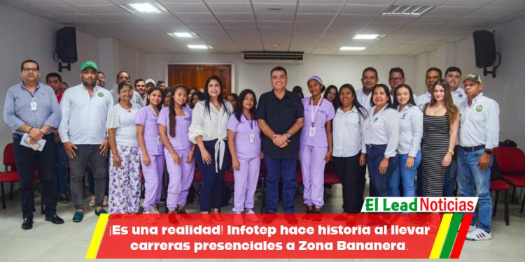 ¡Es una realidad! Infotep hace historia al llevar carreras presenciales a Zona Bananera.