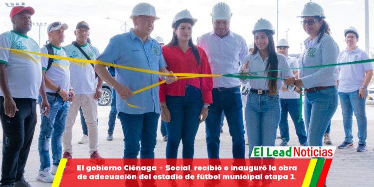 El gobierno Ciénaga + Social, recibió e inauguró la obra de adecuación del estadio de fútbol municipal etapa 1.