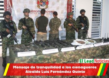 Mensaje de tranquilidad a los cienagueros: Alcalde Luis Fernández Quinto