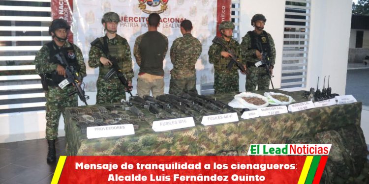 Mensaje de tranquilidad a los cienagueros: Alcalde Luis Fernández Quinto