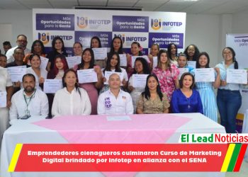 Emprendedores cienagueros culminaron Curso de Marketing Digital brindado por Infotep en alianza con el SENA
