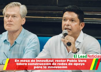 En mesa de InnovAzul, rector Pablo Vera lidera construcción de redes de apoyo para la innovación