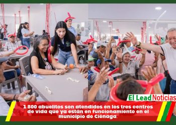 1.800 abuelitos son atendidos en los tres centros de vida que ya están en funcionamiento en el municipio de Ciénaga.