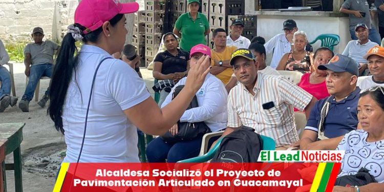 Alcaldesa Socializó el Proyecto de Pavimentación Articulado en Guacamayal 