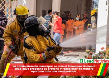La administración municipal, se unió al Simulacro Nacional 2024, cuyo propósito es prevenir y reaccionar de manera oportuna ante una eventualidad.