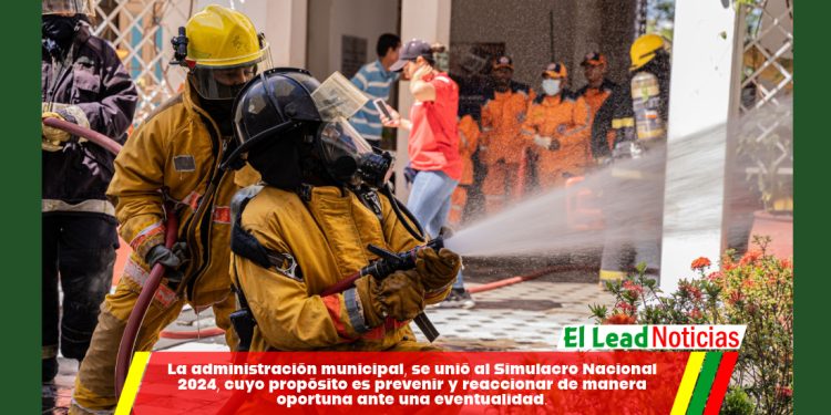 La administración municipal, se unió al Simulacro Nacional 2024, cuyo propósito es prevenir y reaccionar de manera oportuna ante una eventualidad.