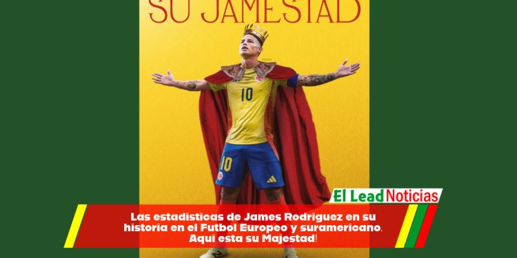 Las estadísticas de James Rodríguez en su historia en el Futbol Europeo y suramericano. Aquí esta su Majestad! 