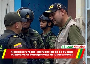 Alcaldesa Ordenó intervención de La Fuerza Pública en el corregimiento de Guacamayal