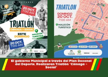 El gobierno Municipal a través del Plan Decenal del Deporte, Realizaran Triatlón “Ciénaga + Social” 