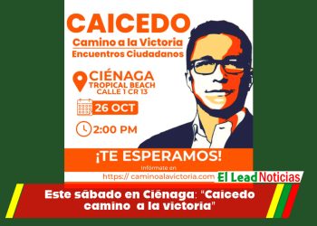 Este sábado en Ciénaga: “Caicedo camino  a la victoria”