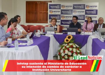 Infotep sustenta al Ministerio de Educación su intención de cambio de carácter a Institución Universitaria