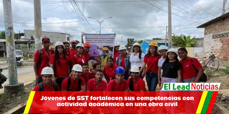 Jóvenes de SST fortalecen sus competencias con actividad académica en una obra civil