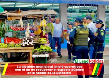 La alcaldía municipal, inició operativos con el fin de recuperar el espacio público en el sector de la Estación.