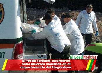 El fin de semana, ocurrieron ocho muertes violentas en el departamento del Magdalena.