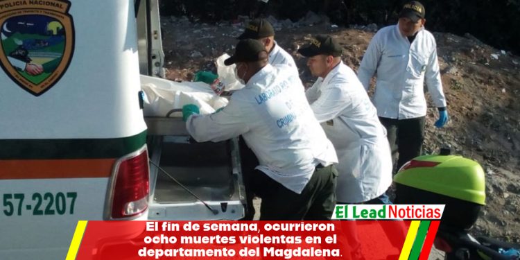 El fin de semana, ocurrieron ocho muertes violentas en el departamento del Magdalena.