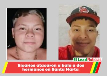 Sicarios atacaron a bala a dos hermanos en Santa Marta.
