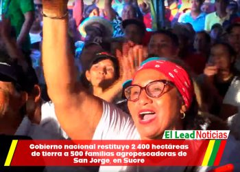 Gobierno nacional restituye 2.400 hectáreas de tierra a 500 familias agropescadoras de San Jorge, en Sucre