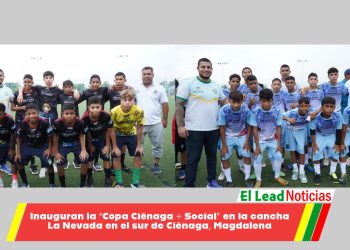 Inauguran la “Copa Ciénaga + Social” en la cancha La Nevada en el sur de Ciénaga, Magdalena