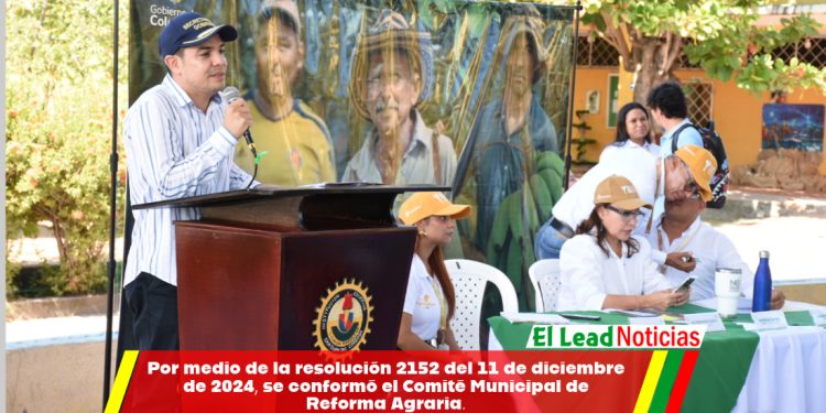 Por medio de la resolución 2152 del 11 de diciembre de 2024, se conformó el Comité Municipal de Reforma Agraria.