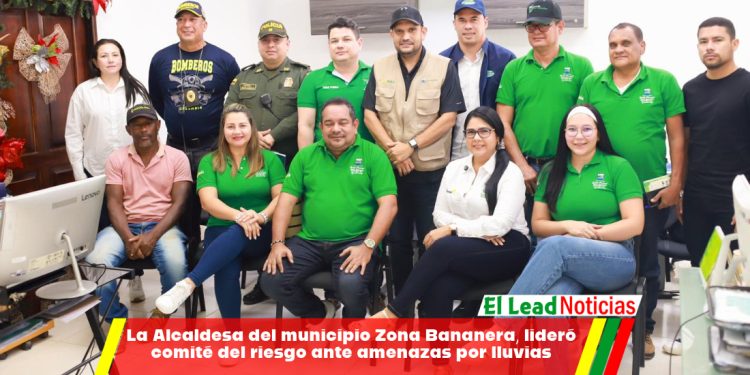La Alcaldesa del municipio Zona Bananera, lideró comité del riesgo ante amenazas por lluvias 