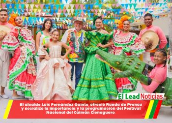 El alcalde Luis Fernández Quinto, ofreció Rueda de Prensa y socializo la importancia y la programación del Festival Nacional del Caimán Cienaguero.