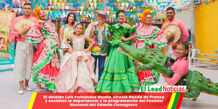 El alcalde Luis Fernández Quinto, ofreció Rueda de Prensa y socializo la importancia y la programación del Festival Nacional del Caimán Cienaguero.