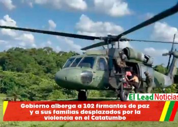 Gobierno alberga a 102 firmantes de paz y a sus familias desplazados por la violencia en el Catatumbo