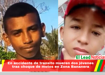 En accidente de transito mueren dos jóvenes tras choque de motos en Zona Bananera