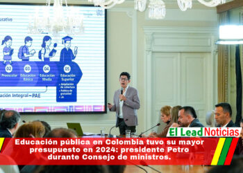 Educación pública en Colombia tuvo su mayor presupuesto en 2024: presidente Petro durante Consejo de ministros.