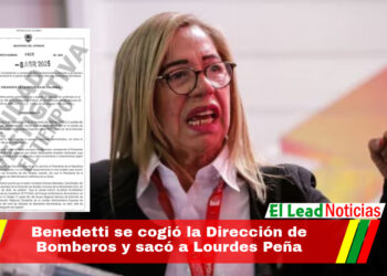 Benedetti se cogió la Dirección de Bomberos y sacó a Lourdes Peña