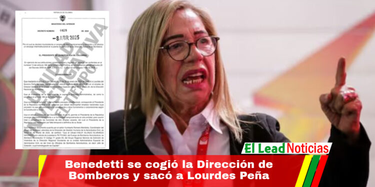 Benedetti se cogió la Dirección de Bomberos y sacó a Lourdes Peña